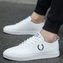 Load image into Gallery viewer, Men Shoes Spring Autumn Casual Leather Flat Shoes Lace-up Low Top