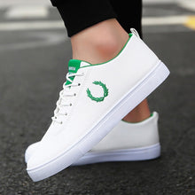 Load image into Gallery viewer, Men Shoes Spring Autumn Casual Leather Flat Shoes Lace-up Low Top